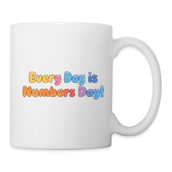 NOMBRE JOUR - Mug blanc - blanc - Droite