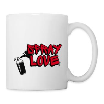 Spray Love - Tasse - Weiß - Rechts