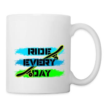 Skate - Tasse - Weiß - Rechts