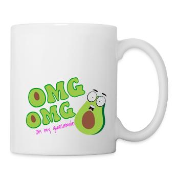"Oh My Guacamole" – for true avocado fans - Mug - white - Right