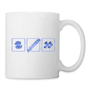 Adrien als Geburt - Tasse - Weiß - Rechts