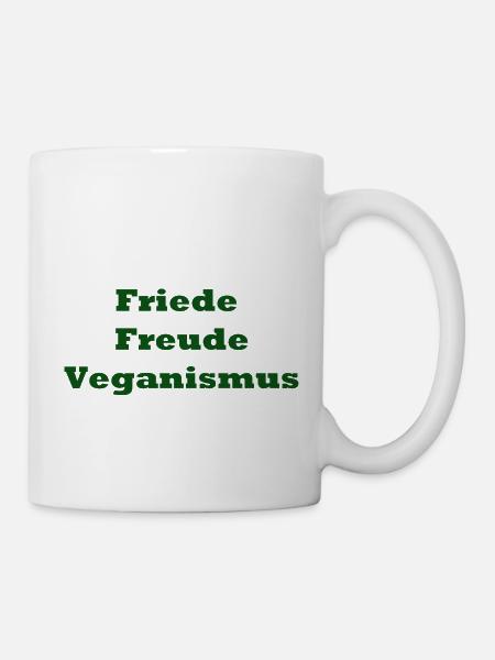 Veganismus - Tasse - Weiß