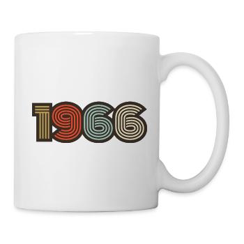 1966 Retro Vintage - Tasse - Weiß - Rechts