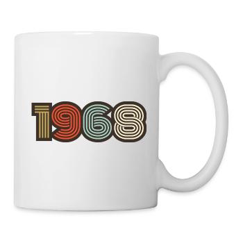 1968 rétro vintage - Mug blanc - blanc - Droite
