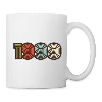 1999 Retro Jahrgang - Tasse - Weiß - Rechts