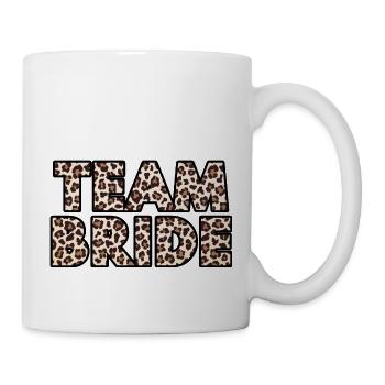 Team Braut Leopard - Tasse - Weiß - Rechts