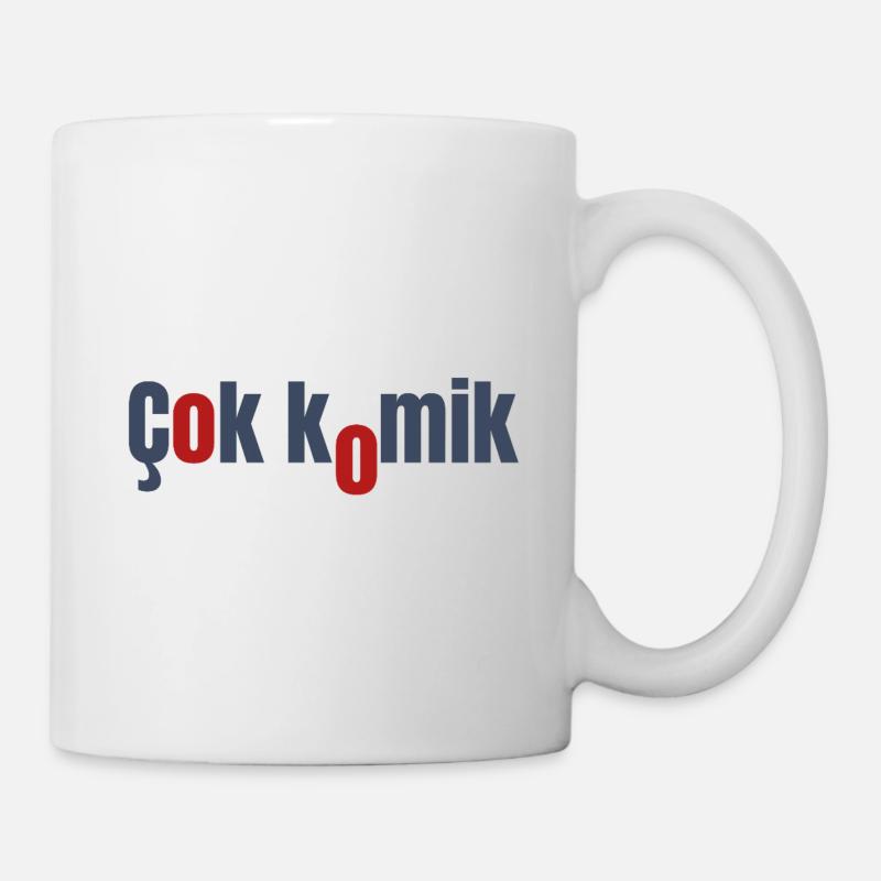 Cok Comic Grey Red - Mug - white