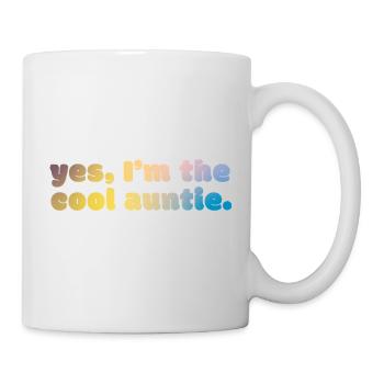 Cool Auntie Statement - Tasse - Weiß - Rechts
