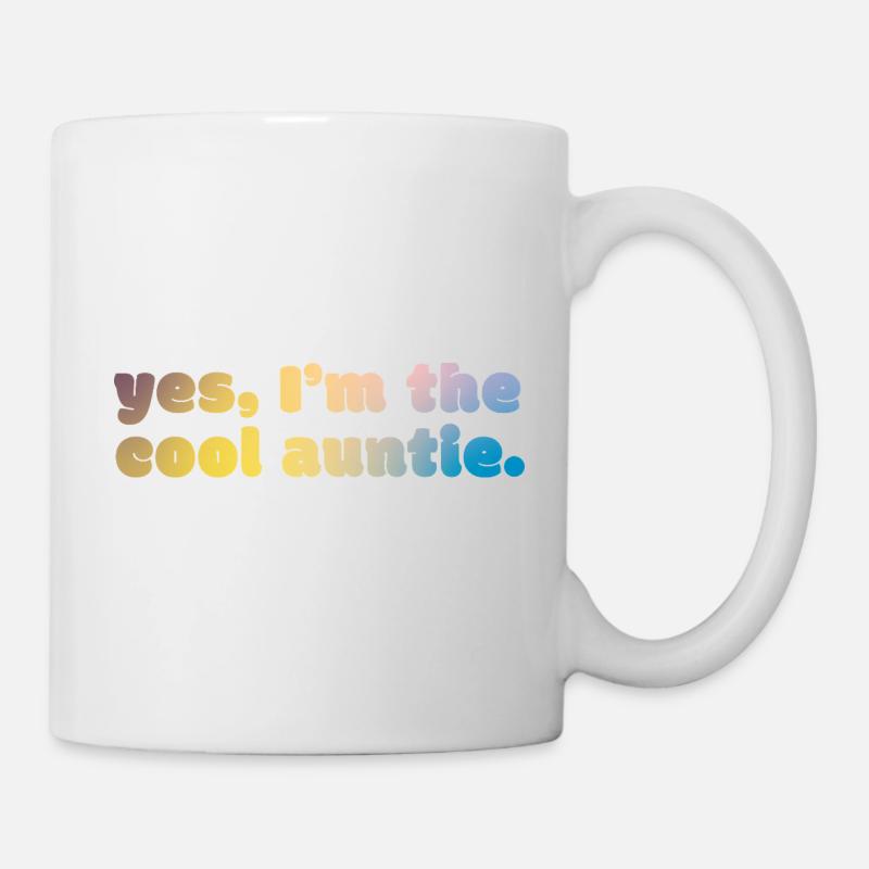 Cool Auntie Statement - Tasse - Weiß