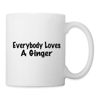 jeder liebt Ingwer - Tasse - Weiß - Rechts