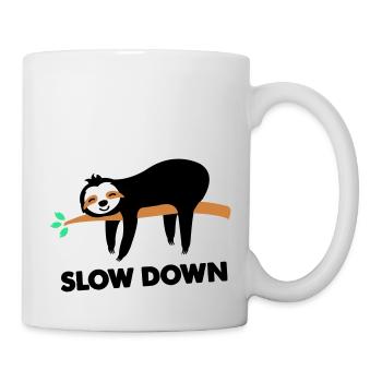 Sloth slow down - Mug - white - Right