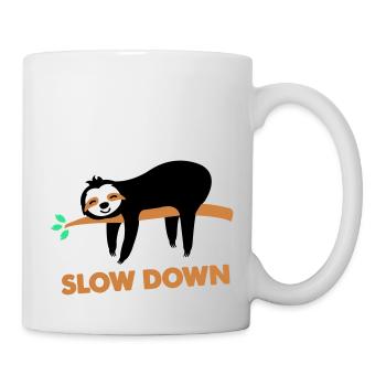 Sloth slow down - Mug - white - Right