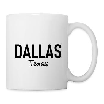 Dallas - Texas - États-Unis - États-Unis d’Amérique - Mug blanc - blanc - Droite