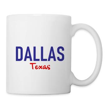 Dallas - Texas - États-Unis - États-Unis d’Amérique - Mug blanc - blanc - Droite