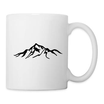 Berg - Tasse - Weiß - Rechts