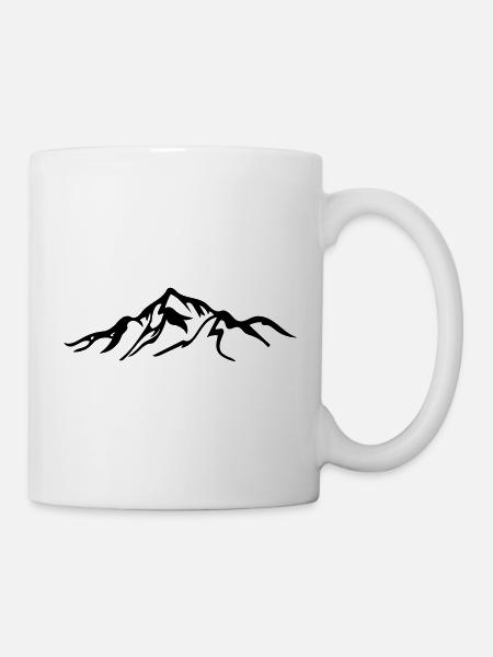 Berg - Tasse - Weiß