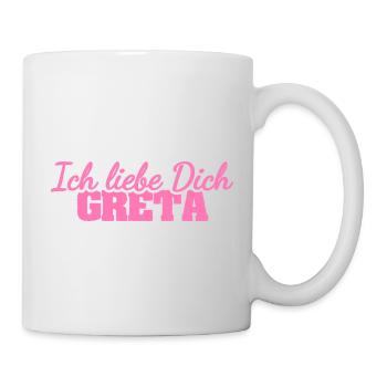 Liebe Gre - Tasse - Weiß - Rechts