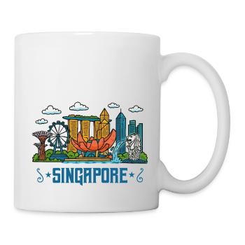 Singapore City Skyline Singapore - Mug - white - Right