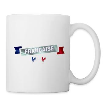 bannière française - Mug blanc - blanc - Droite