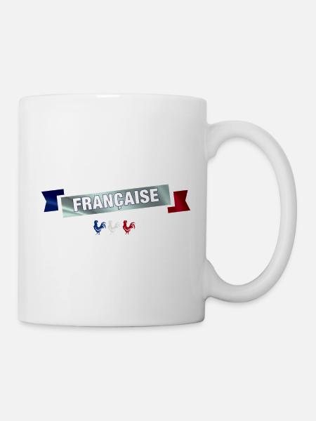 Französisches Banner - Tasse - Weiß