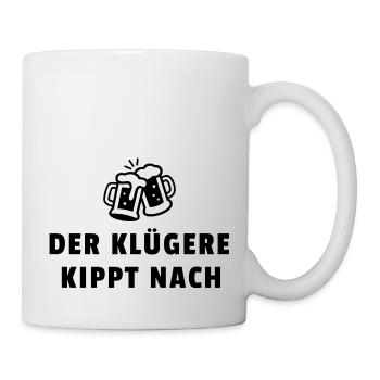 The Smarter One Renverse – Chemise de fête de la bière - Mug blanc - blanc - Droite