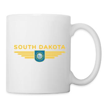 South Dakota Fan T-Shirt – Für echte Fans! - Tasse - Weiß - Rechts