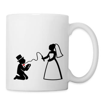 Newlyweds Married Couple Whip Wedding - Mug - white - Right
