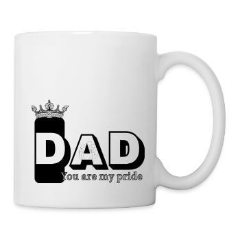 Father’s Day Gift – Funny & Heartfelt Dad T-Shirt - Mug blanc - blanc - Droite