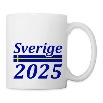Sverige 2025 Suède - Mug blanc - blanc - Droite