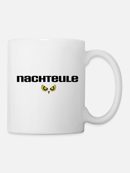 Nachteule - Tasse - Weiß