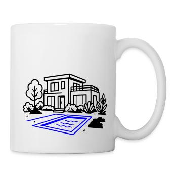 House Villa House Construction - Mug - white - Right