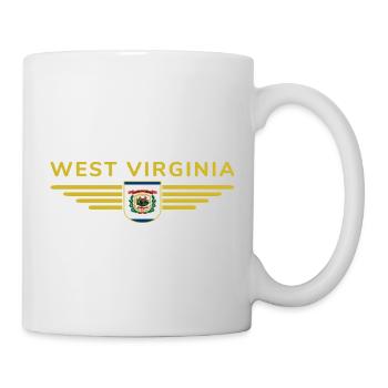 West Virginia Fan Shirt – Nature & Pride - Mug - white - Right