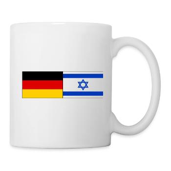 Allemagne Israël Drapeau - Mug blanc - blanc - Droite