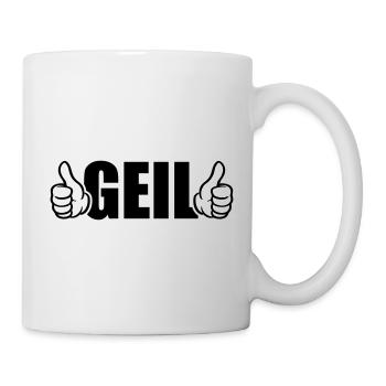 Geil Daumen Hoch - Tasse - Weiß - Rechts