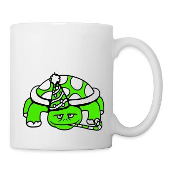 Turtle Birthday Party Hat Years Old - Mug - white - Right