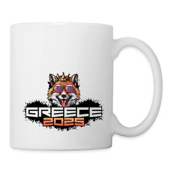 Griechenland 2025 Party Fuchs - Tasse - Weiß - Rechts