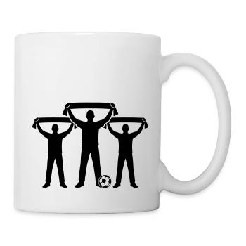 Football Fan Silhouette - Mug - white - Right