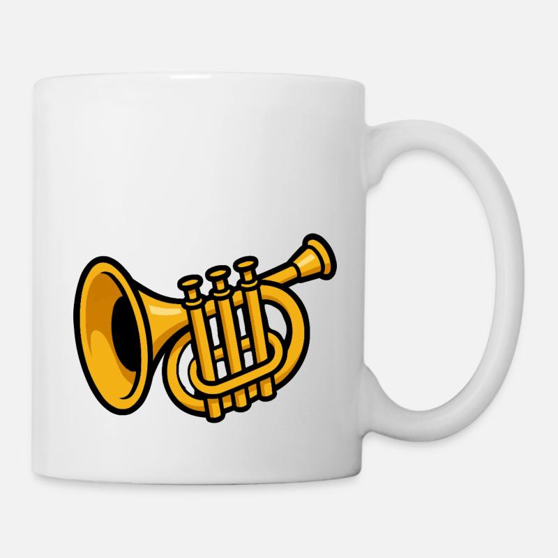 trompette - Mug blanc - blanc