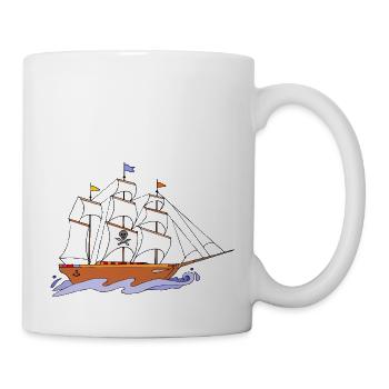 Sailing ship - Mug - white - Right