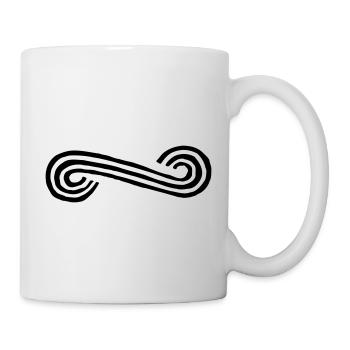 Ornament, bow - Vector graphic - Mug - white - Right