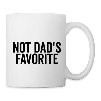 Nicht Papas Favorit - Tasse - Weiß - Rechts