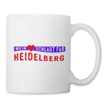 Mein Herz schlagt fur Heidelberg (Vectorgraphic) - Tasse - Weiß - Rechts