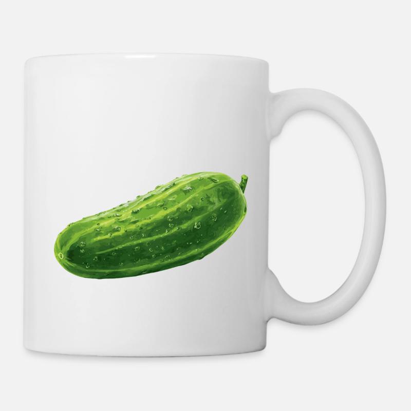 Gurke - Tasse - Weiß