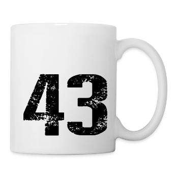 43 Number Jersey - Mug - white - Right