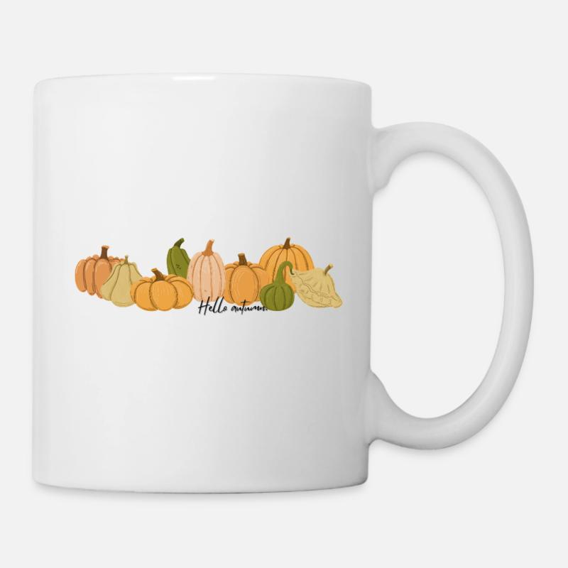 Hello autumn - Tasse - Weiß