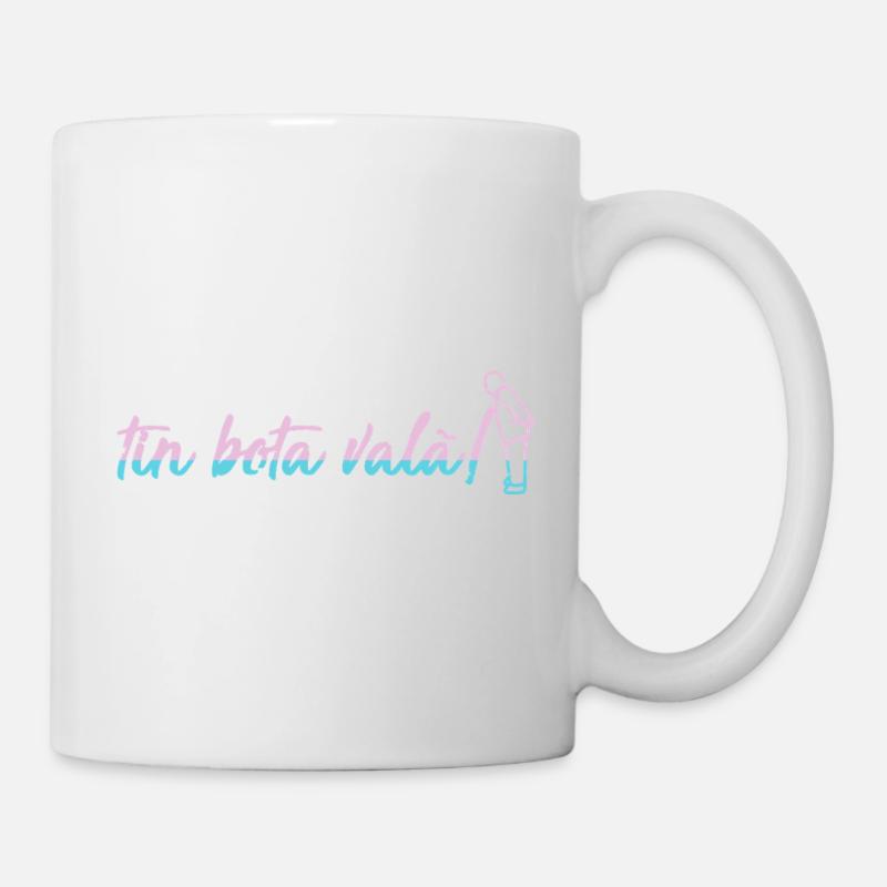 Abstract graphics in bright colors - Mug - white