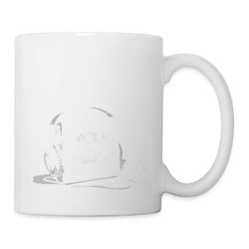 Cassette recorder with headphones - 80s vibes - Mug - white - Right