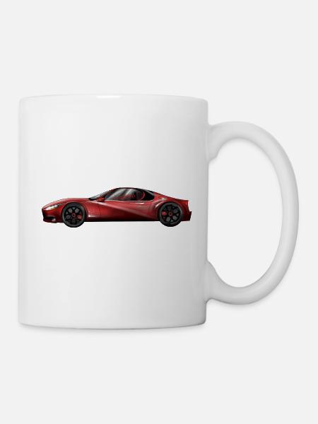 Futuristisches Sportwagen-Design - Tasse - Weiß