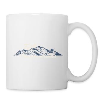 Der Glaube kann Berge versetzen - Tasse - Weiß - Rechts