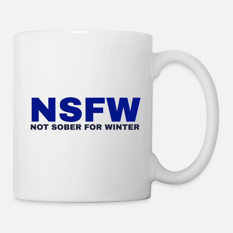 Not Sober For Winter - Glühweinliebhaber - Tasse - Weiß